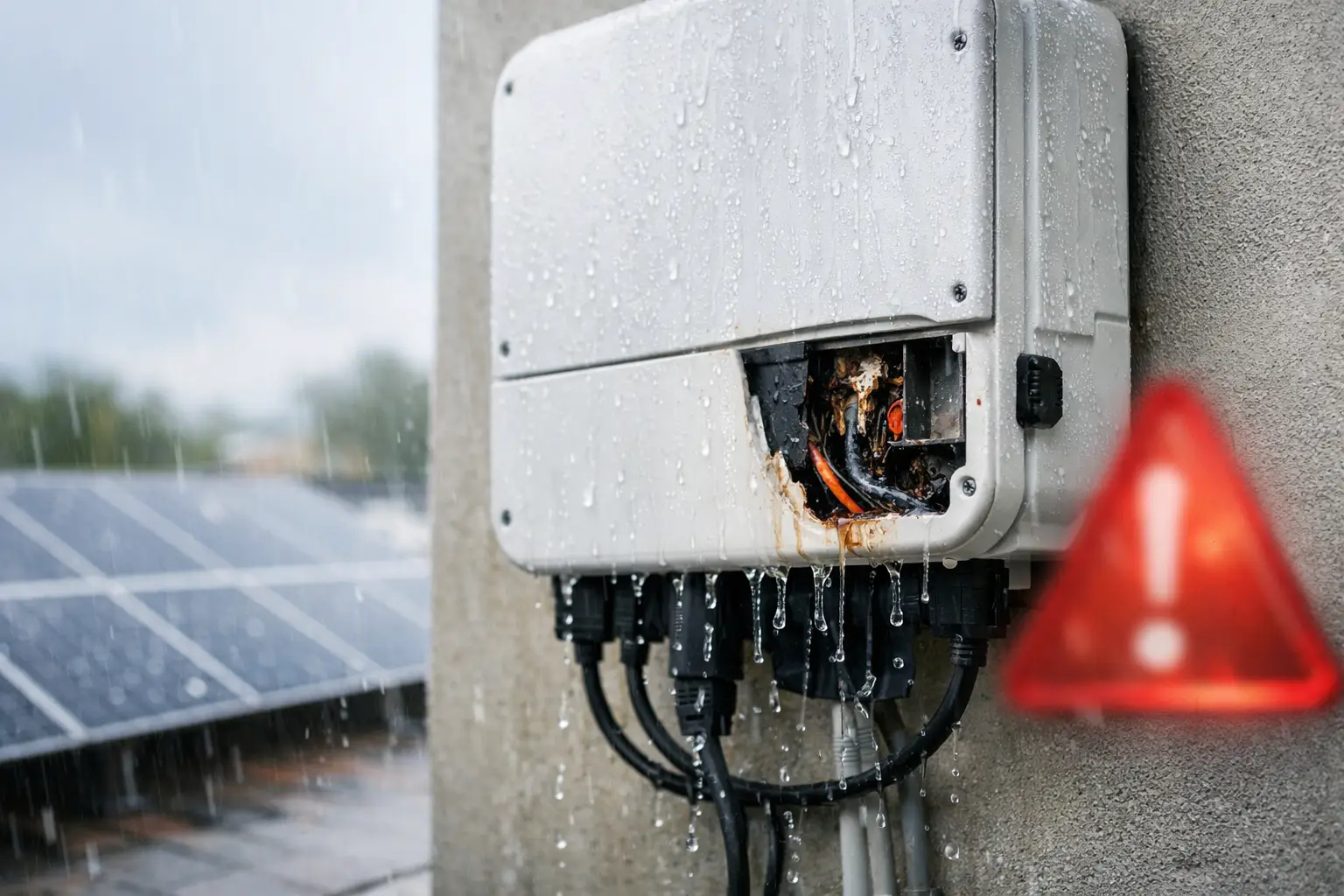 Water Ingress Solar Inverter Warning Signs