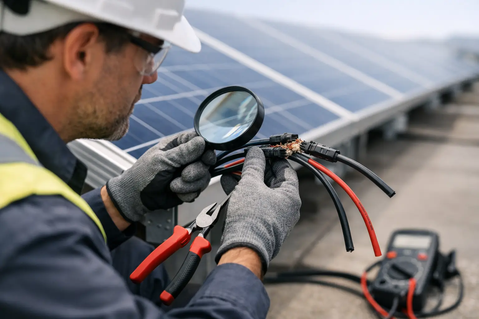 How to Inspect Solar Wiring Damage Safely